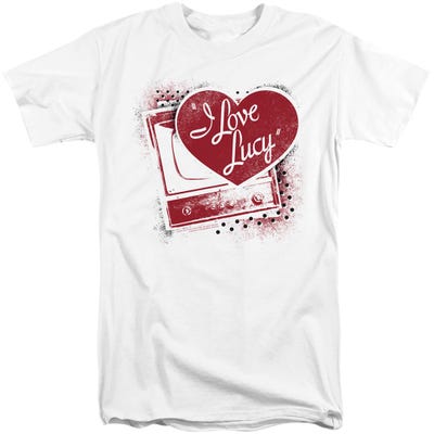 I LOVE LUCY SPRAY PAINT HEART Tall T-Shirt