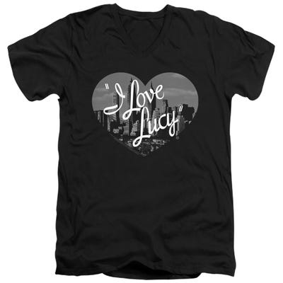 I Love Lucy Nostalgic City V-Neck T-Shirt