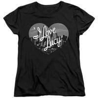I Love Lucy Nostalgic City Womens T-Shirt