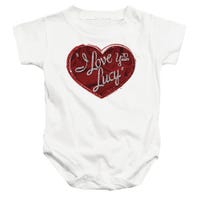 I LOVE LUCY RED GLITTER 75 Baby Bodysuit