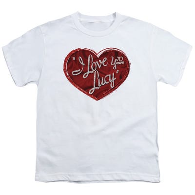 I LOVE LUCY RED GLITTER 75 Kids T-Shirt
