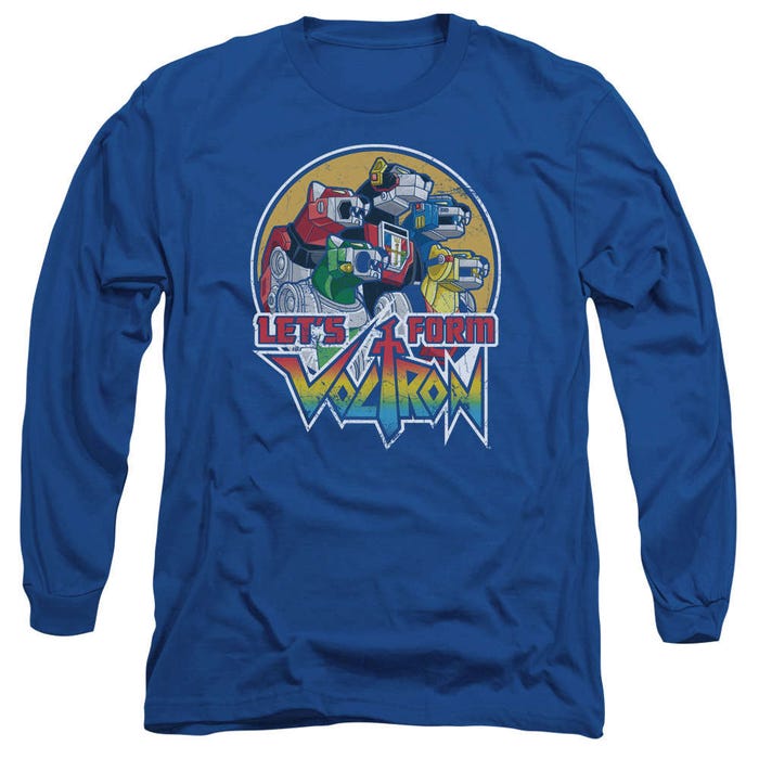Let's Form into the Mighty Voltron Long Sleeve Shirt