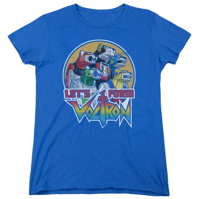 Let's Form into the Mighty Voltron Womens T-Shirt