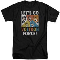 Let's Go Voltron Force Team Up Retro Tall T-Shirt