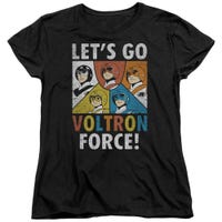 Let's Go Voltron Force Team Up Retro Womens T-Shirt