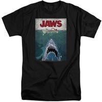 Lined Poster Jaws Tall T-Shirt