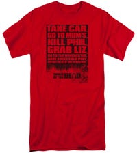 List Shaun Of The Dead Tall T-Shirt