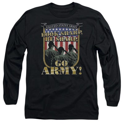 Look Sharp, Be Sharp, Go U.S. Army USA Flag Long Sleeve Shirt