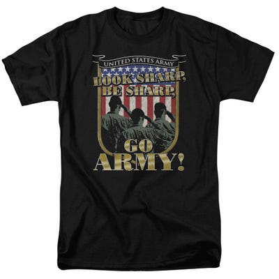 Look Sharp, Be Sharp, Go U.S. Army USA Flag T-Shirt