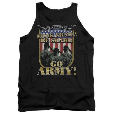 Look Sharp, Be Sharp, Go U.S. Army USA Flag Tank Top