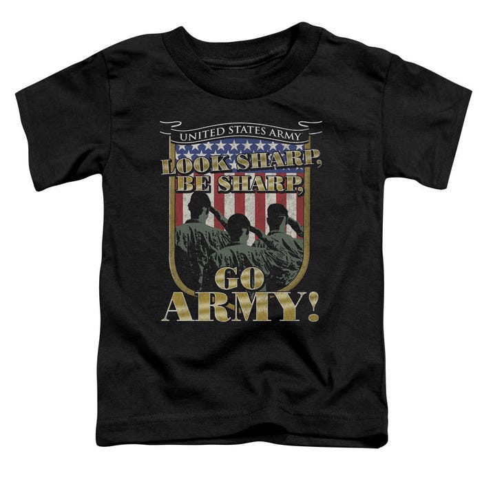 Look Sharp, Be Sharp, Go U.S. Army USA Flag Toddler T-Shirt