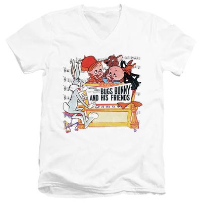 Looney Tunes Bugs and Friends V-Neck T-Shirt