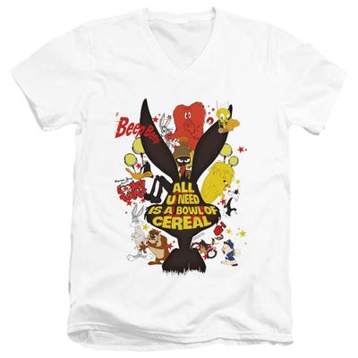 Looney Tunes Cereal V-Neck T-Shirt