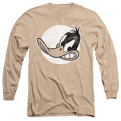Looney Tunes Daffy Duck Vintage Badge Long Sleeve Shirt