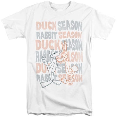 Looney Tunes Duck Season Rabbit Season Tall T-Shirt