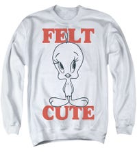 Looney Tunes Tweety Bird Felt Cute Sweatshirt