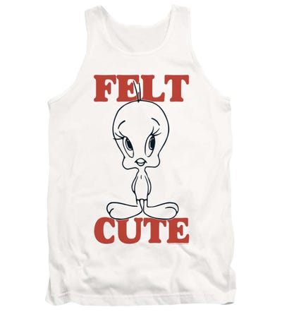 Looney Tunes Tweety Bird Felt Cute Tank Top