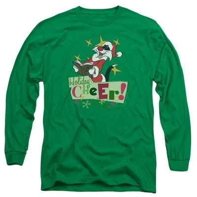 Looney Tunes Sylvester Holiday Cheer Christmas Long Sleeve Shirt