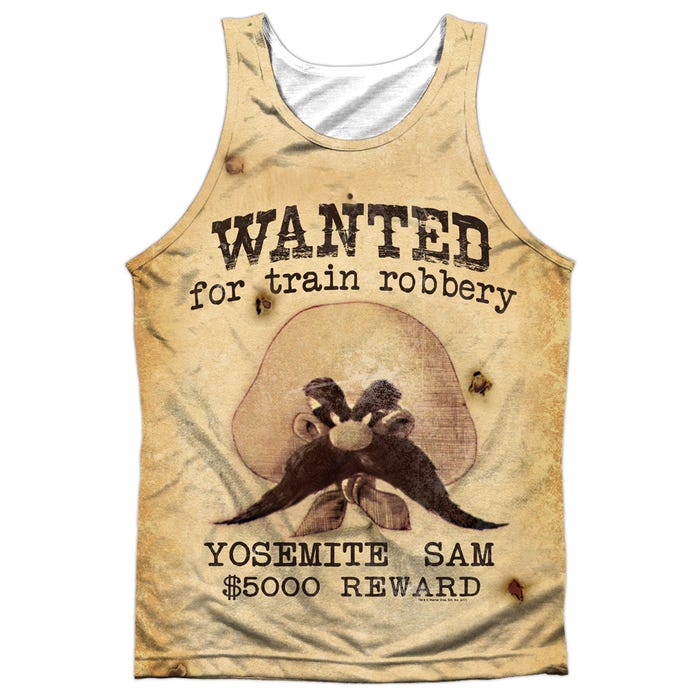 Yosemite Same Wanted For Train Robbery Looney Tunes Sublimation Tank Top