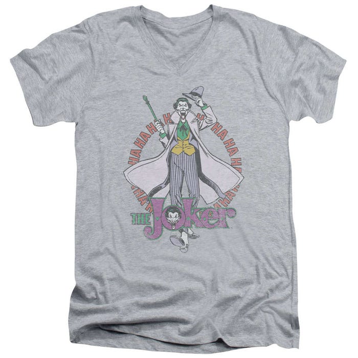 Maniacal Joker V-Neck T-Shirt