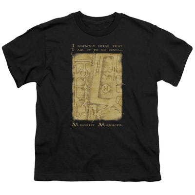 Maraunder's Map Interior Words Harry Potter Kids T-Shirt
