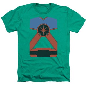 Martian Man Hunter Classic Logo Heather T-Shirt