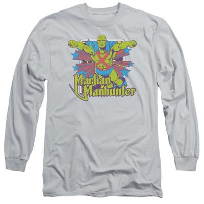 Martian Man Hunter Stars Long Sleeve Shirt