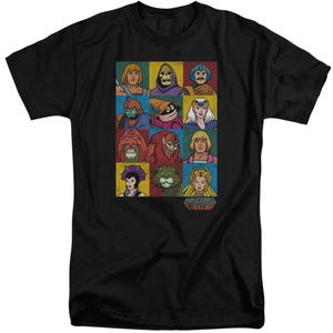 Masters of the Universe All Character Heads Design Tall T-Shirt