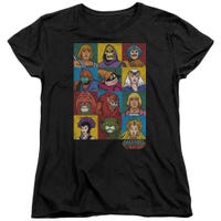 Masters of the Universe All Character Heads Design Womens T-Shirt