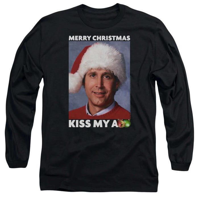 Merry Christmas Kiss My Ass Christmas Vacation Movie Long Sleeve Shirt