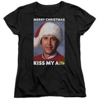 Merry Christmas Kiss My Ass Christmas Vacation Movie Womens T-Shirt