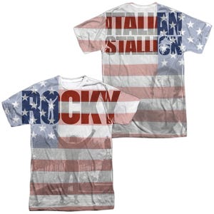 Rocky Movie Official America Sublimation T-Shirt