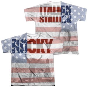 Rocky America Back & Front Kids Sublimation T-Shirt