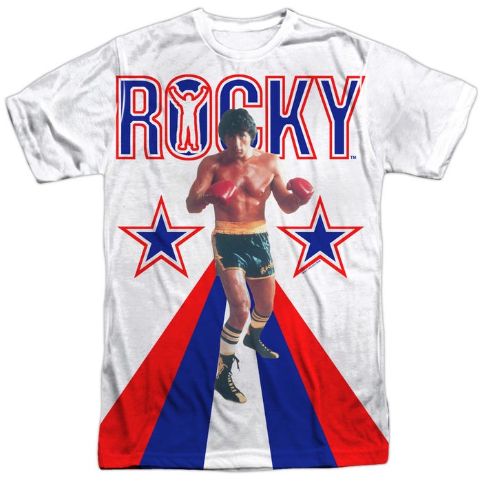 Rocky Red White And Blue Sublimation T-Shirt