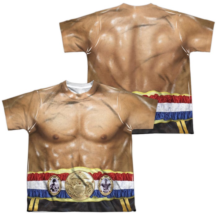 Rocky Official Costume Back & Front Kids Sublimation T-Shirt