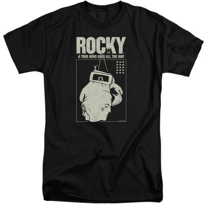 Rocky A True Hero Goes All The Way Tall T-Shirt