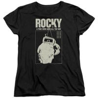 Rocky A True Hero Goes All The Way Womens T-Shirt