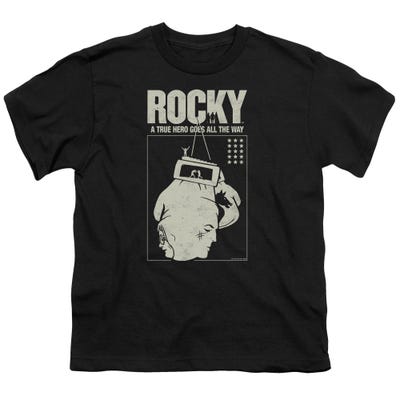 Rocky A True Hero Goes All The Way Kids T-Shirt