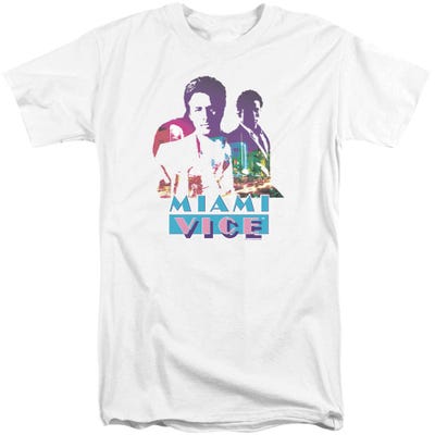 Miami Vice Crockett And Tubbs Tall T-Shirt