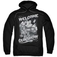 Mighty Mouse Black & White Welcome to the Gunshow Hoodie