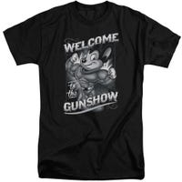 Mighty Mouse Black & White Welcome to the Gunshow Tall T-Shirt