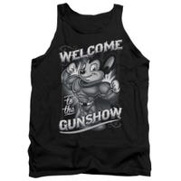 Mighty Mouse Black & White Welcome to the Gunshow Tank Top