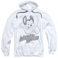 Mighty Mouse Graystyle Pencil Sketch Hoodie