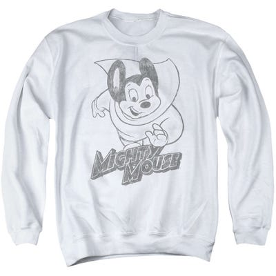 Mighty Mouse Graystyle Pencil Sketch Sweatshirt