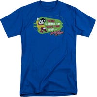 Mighty Mouse Here I Come Retro Logo Tall T-Shirt