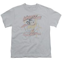 Mighty Mouse Here I Come to Save the Day At Your Service Kids T-Shirt