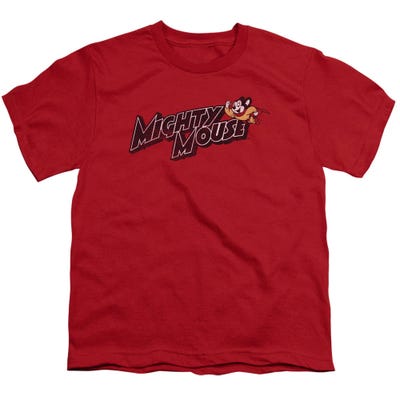 Mighty Mouse Might Logo Kids T-Shirt
