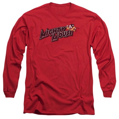 Mighty Mouse Might Logo Long Sleeve Shirt