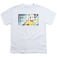 Mighty Mouse Mighty Rectangle Logo Kids T-Shirt