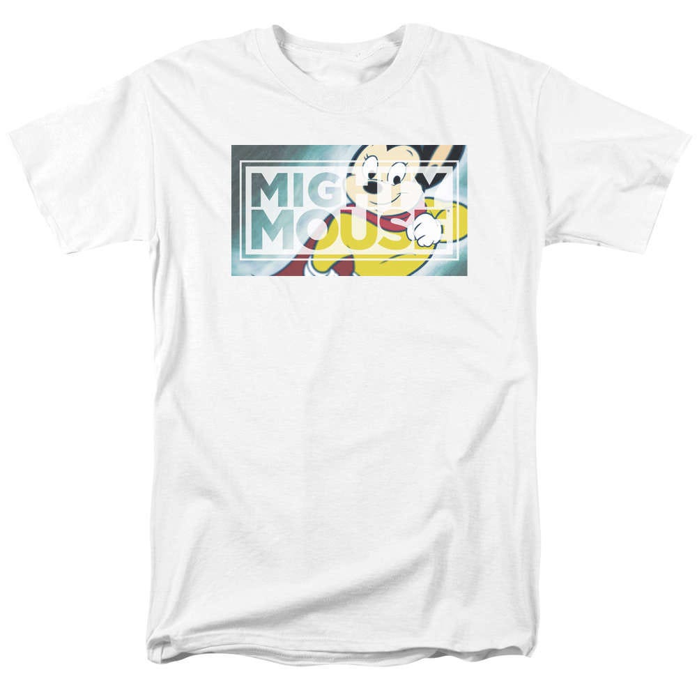 MIGHTY MOUSE SINCE 1942  T-Shirt  camiseta cotton officially licensed